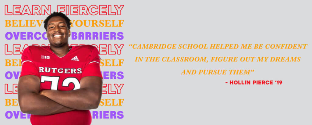 Hollin's Testimonial - Cambridge School Hollin's Testimonial