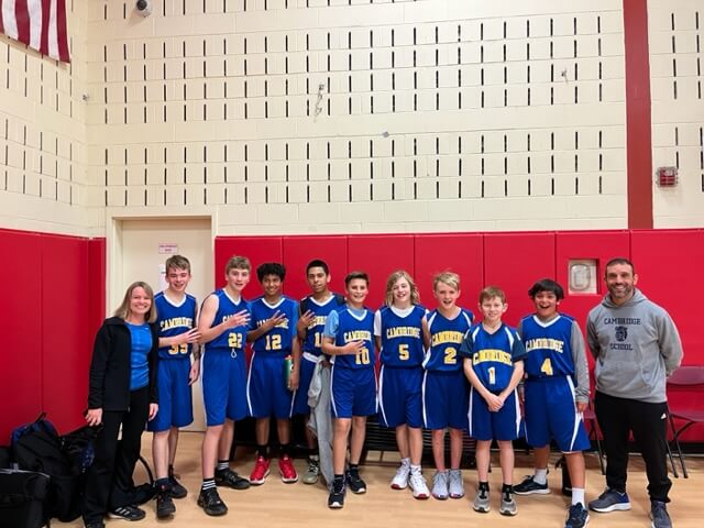 Ms. Kean with basketball team