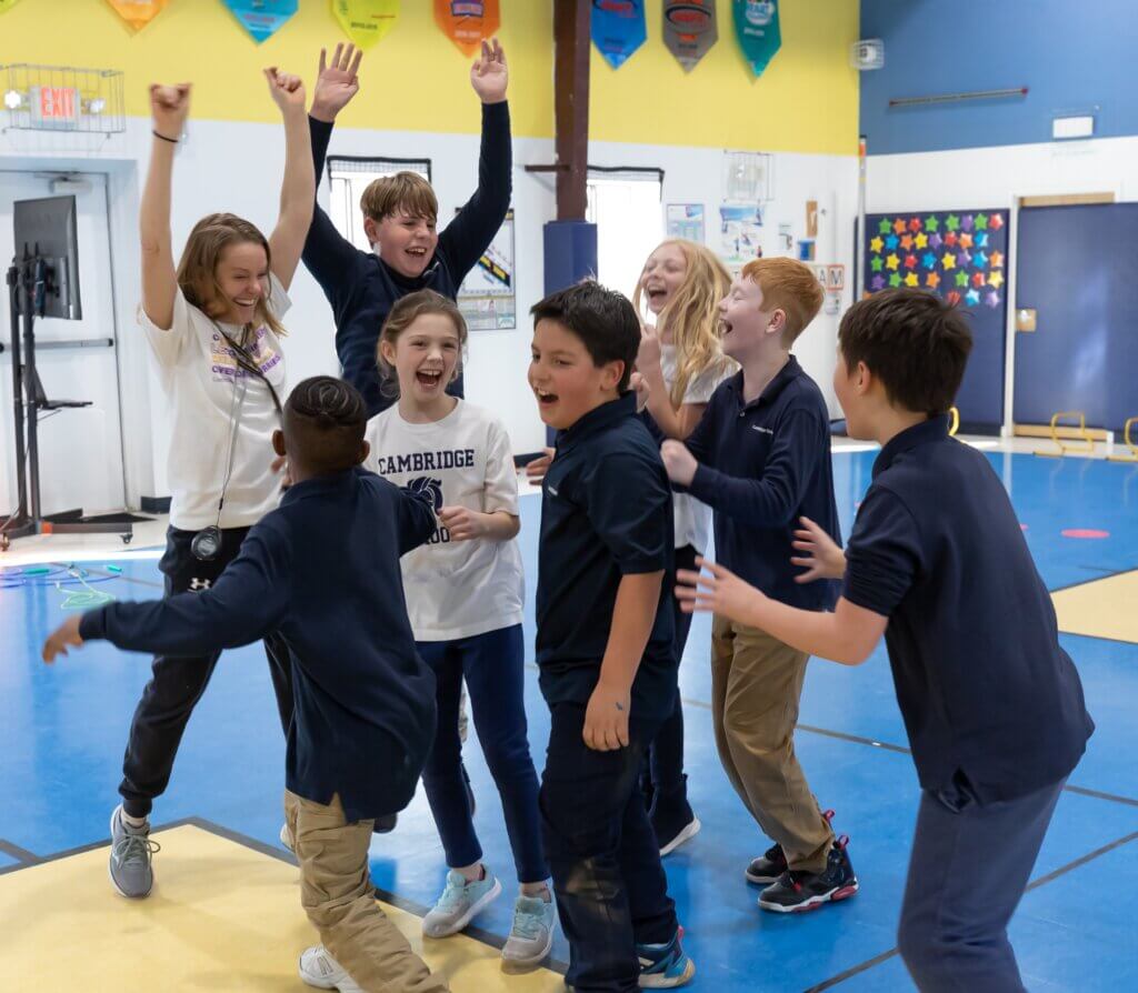 Pe - Cambridge School Ms. Kean and students